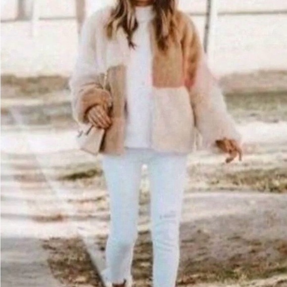 Zara Women Patchwork Effect Fabric Jacket Size XL 4341/281 - Picture 14 of 14